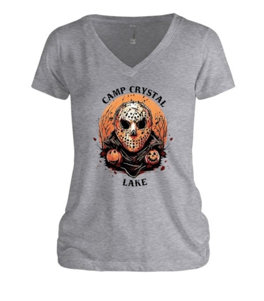 Camp Crystal Lake - Jason Halloween Women's V-Neck