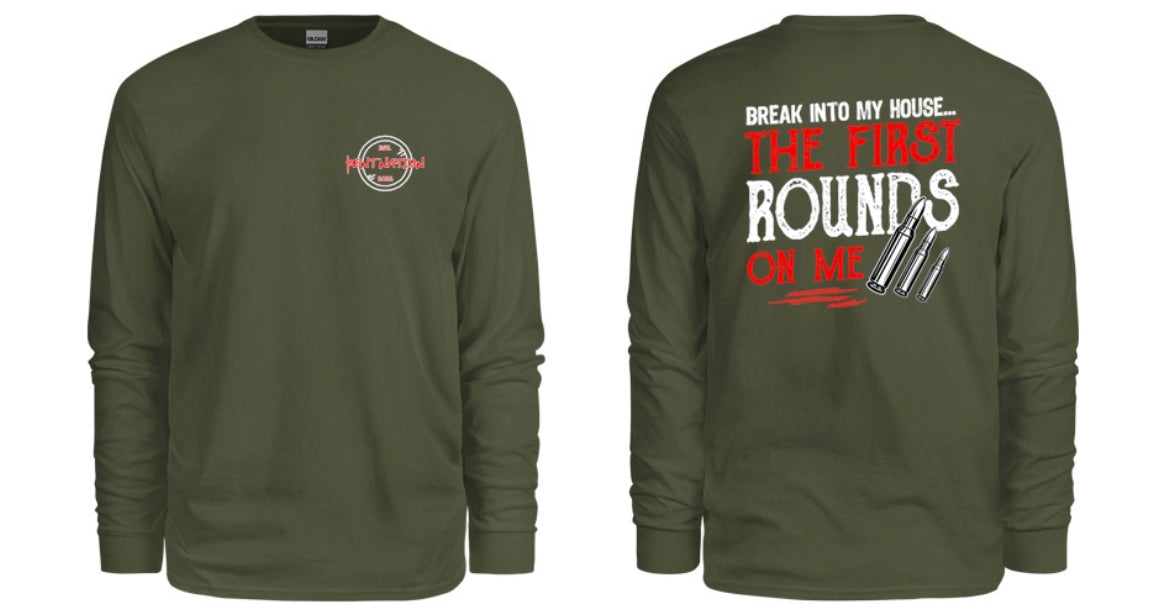 First Rounds On Me Men's Long Sleeve