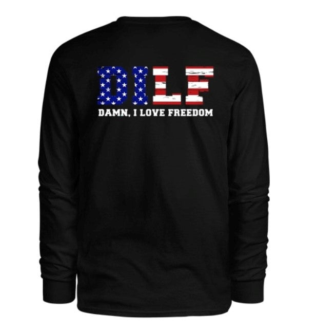 Damn, I Love Freedom Men's Long Sleeve Shirt