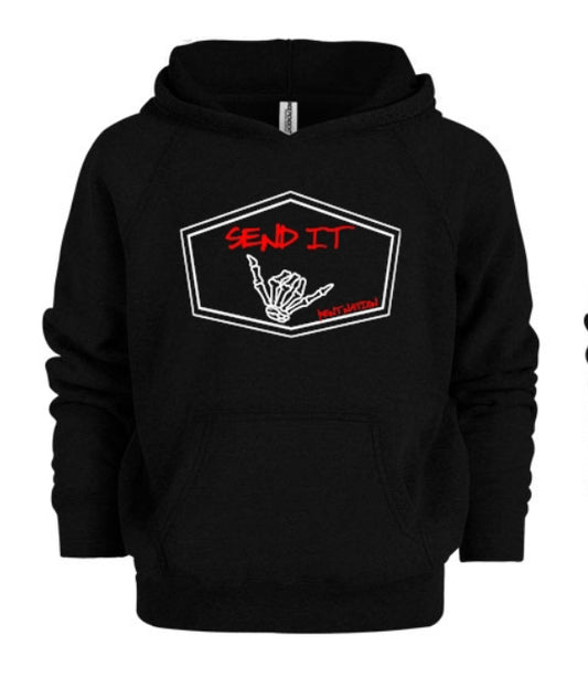 Send It Youth Hoodie Red & White