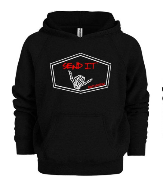 Send It Kids Hoodie Red & White