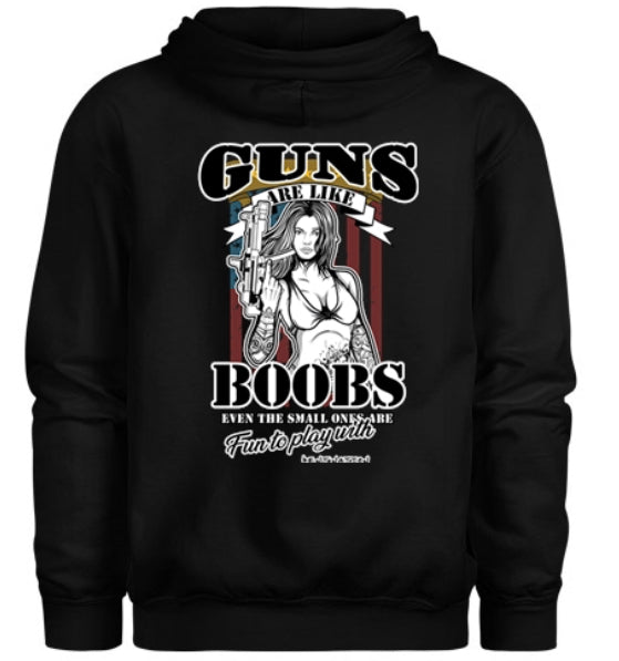 Guns Are Like Boobs Men's Hoodie