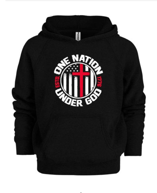 One Nation Under God Youth Hoodie