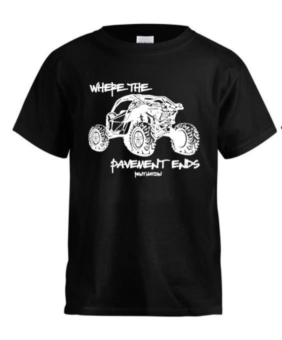 Where The Pavement Ends Youth T-Shirt