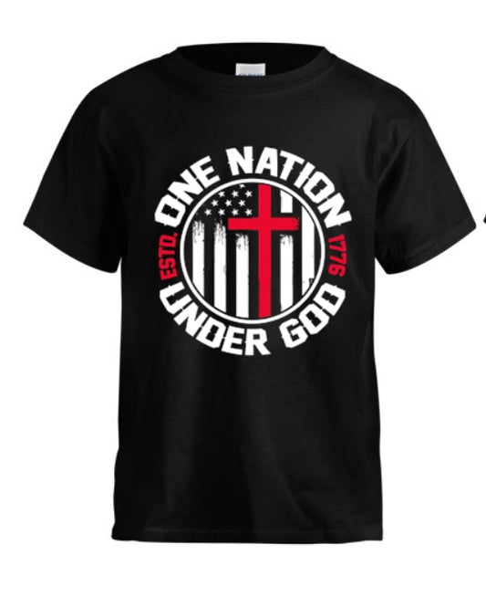 One Nation Under God Kids T-shirt