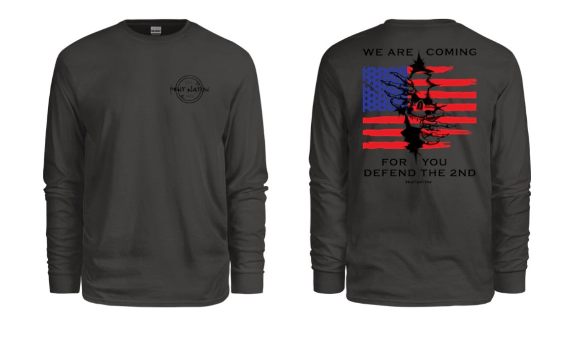 We Are Coming For You- Defend the 2nd Men's Long Sleeve Shirt