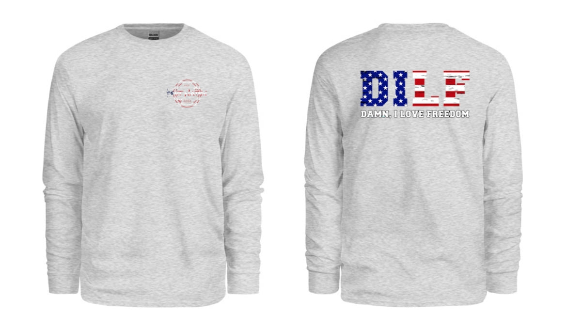 Damn, I Love Freedom Men's Long Sleeve Shirt