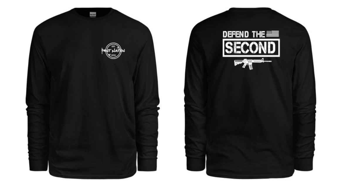 Defend The Second Men's Long Sleeve Shirt