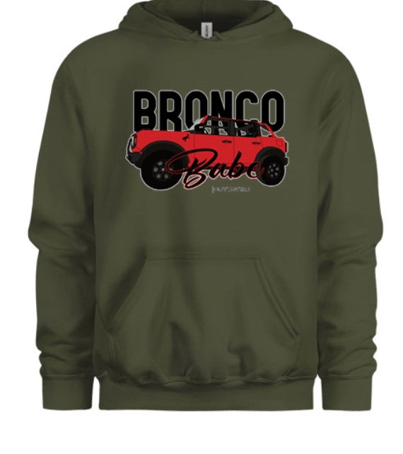 Bronco Babe Women's Hoodie - Red