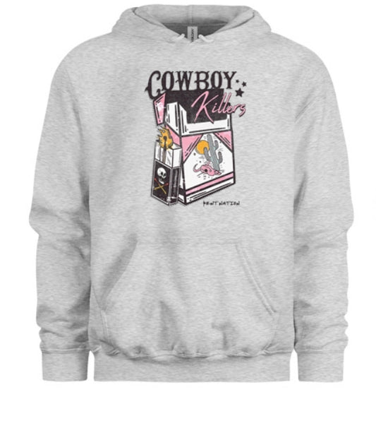 Cowboy Killers Women's Hoodie Pink & White