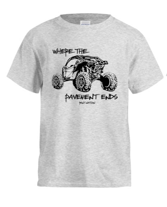 Where The Pavement Ends Youth T-Shirt