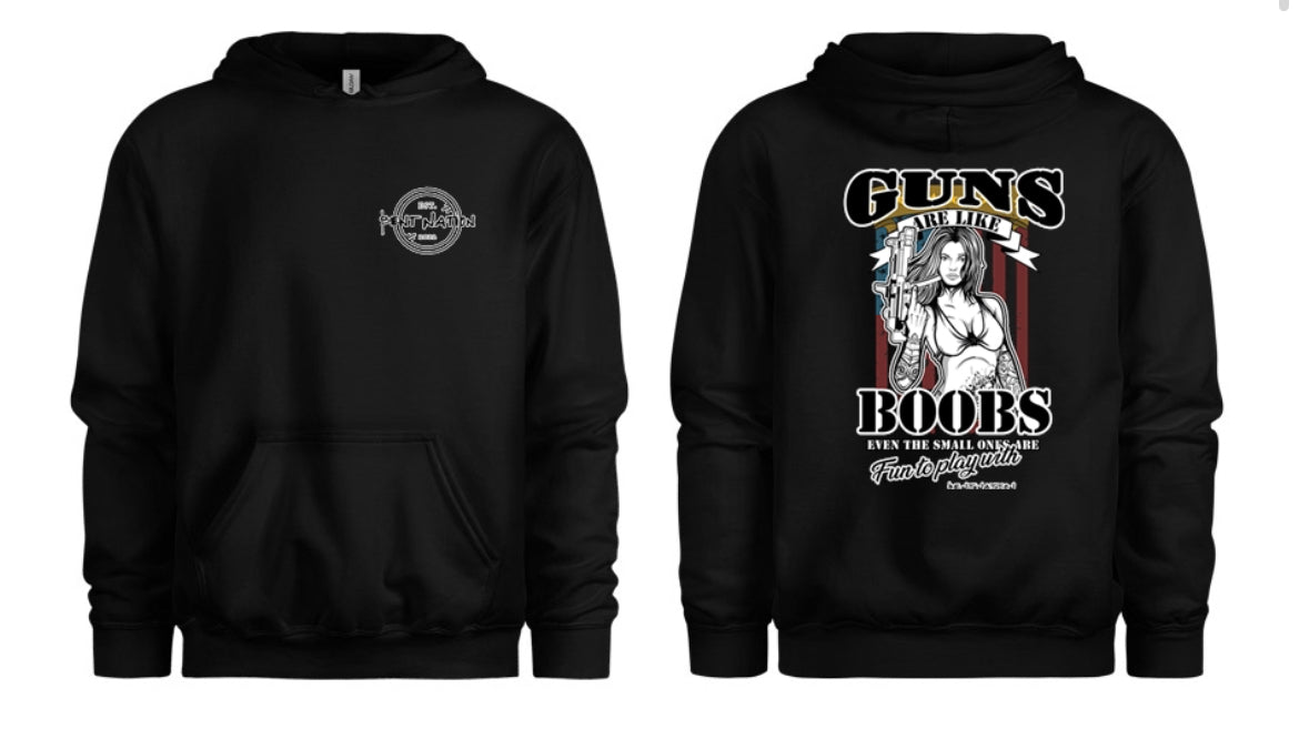 Guns Are Like Boobs Men's Hoodie