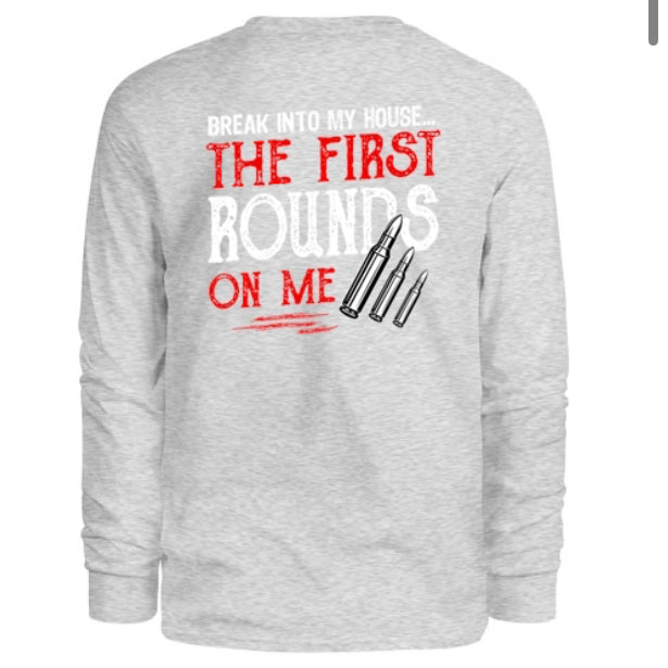 First Rounds On Me Men's Long Sleeve