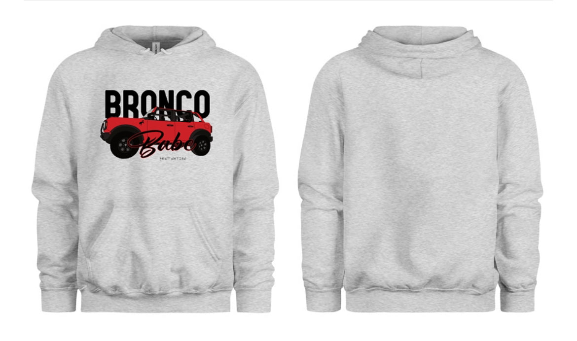 Bronco Babe Women's Hoodie - Red