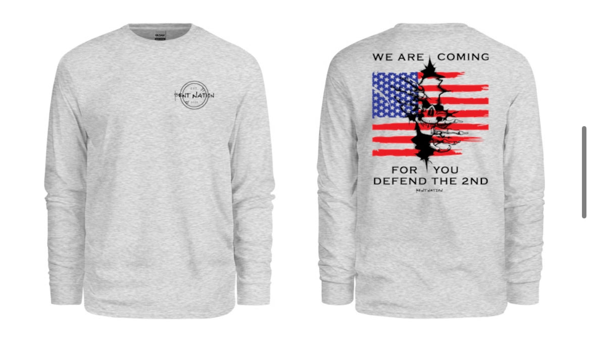 We Are Coming For You- Defend the 2nd Men's Long Sleeve Shirt