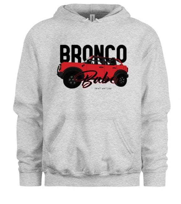 Bronco Babe Women's Hoodie - Red