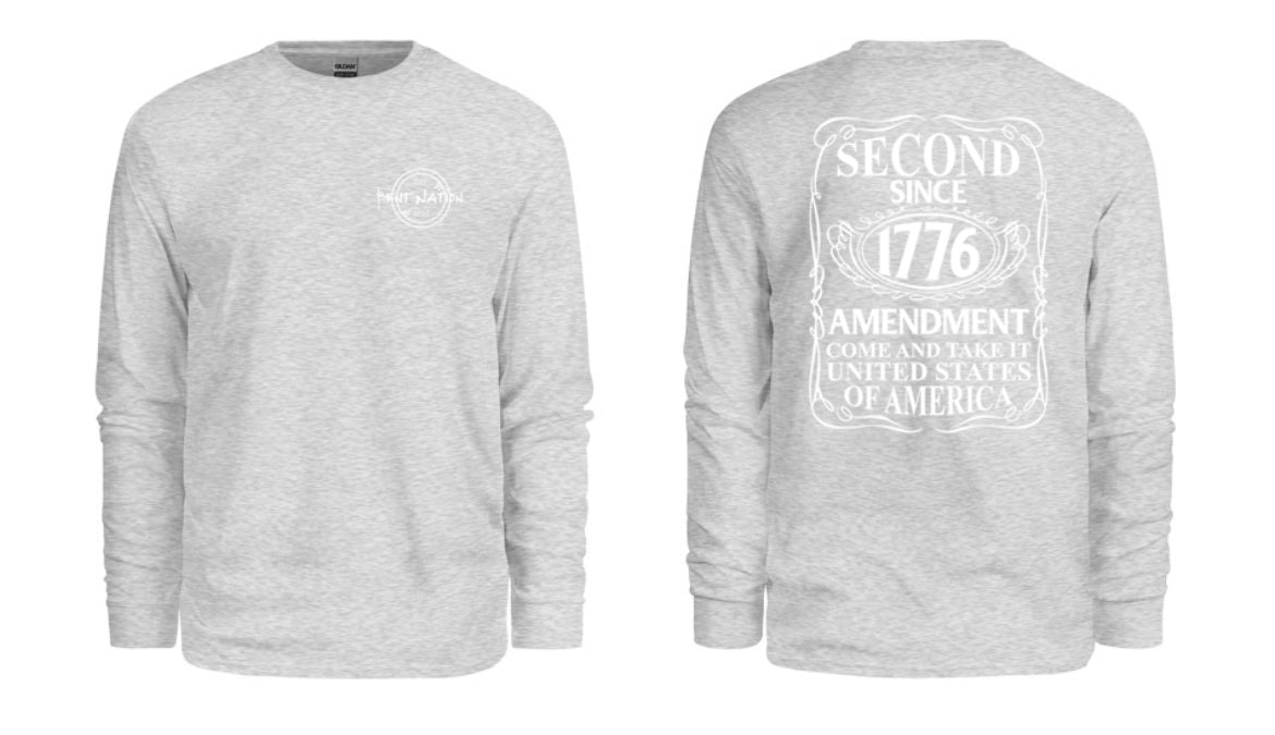 Second Since 1776 Men's Long Sleeve Shirt