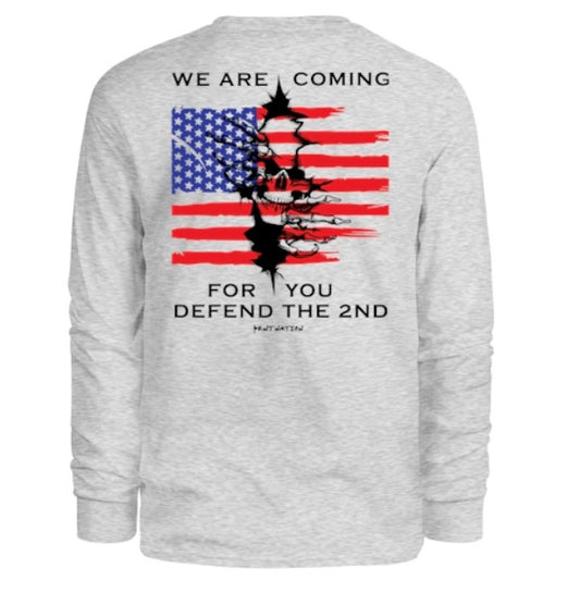 We Are Coming For You- Defend the 2nd Men's Long Sleeve Shirt