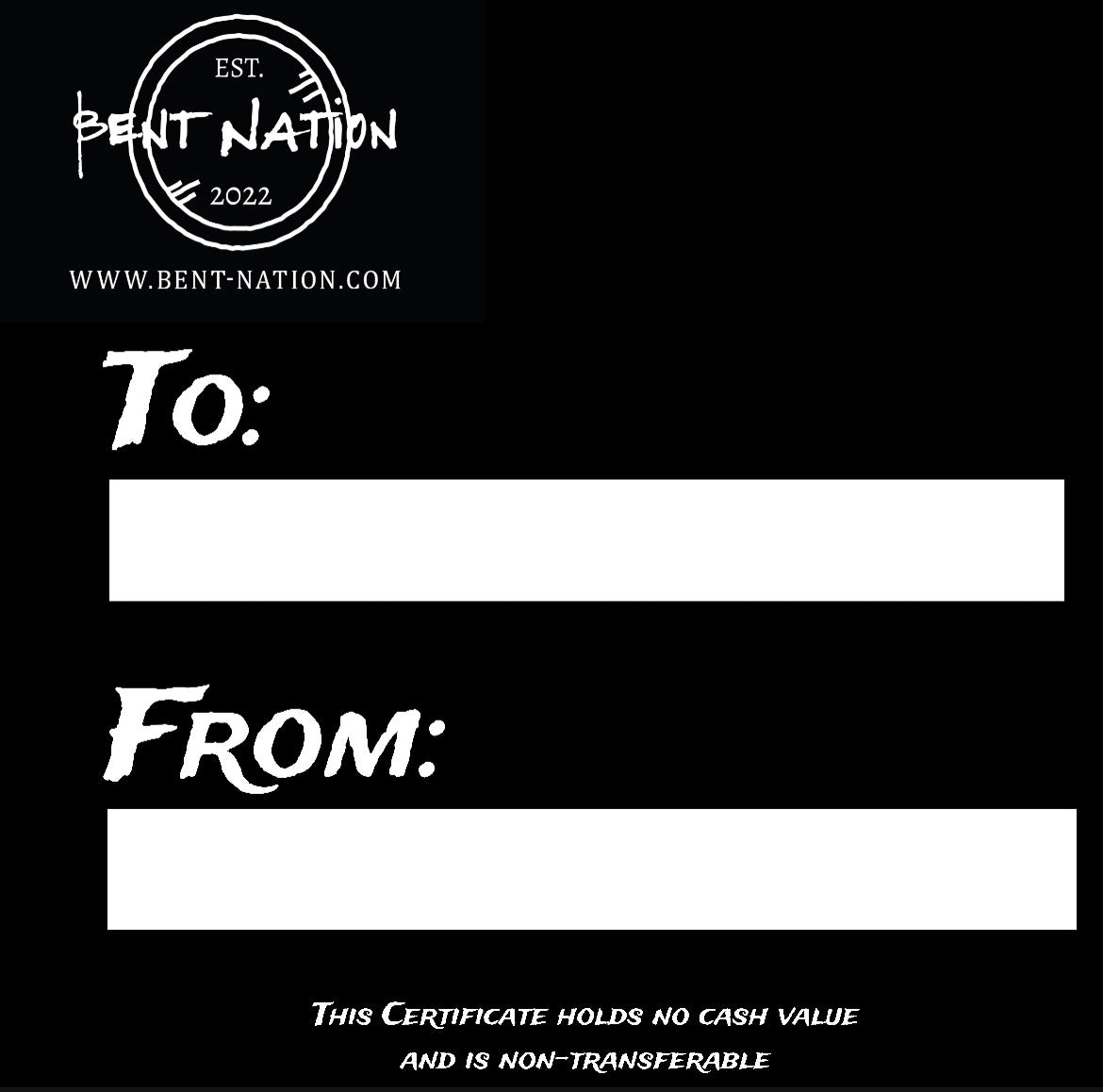 Bent Nation Gift Card