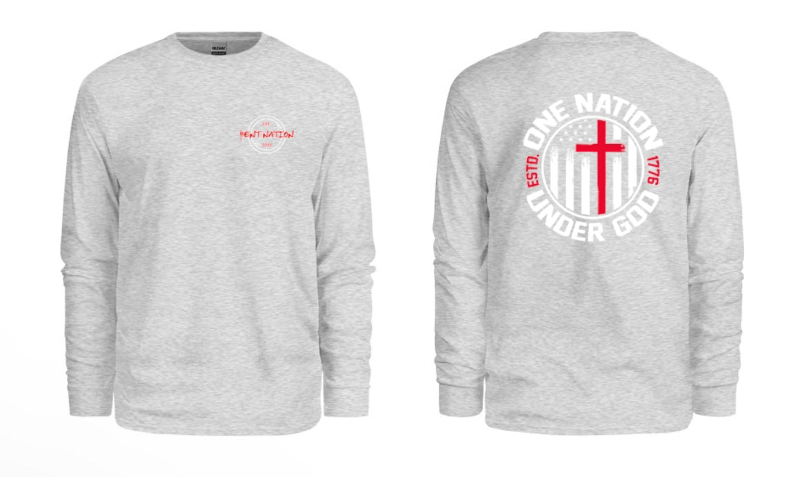 One Nation Under God Men's Long Sleeve Shirt