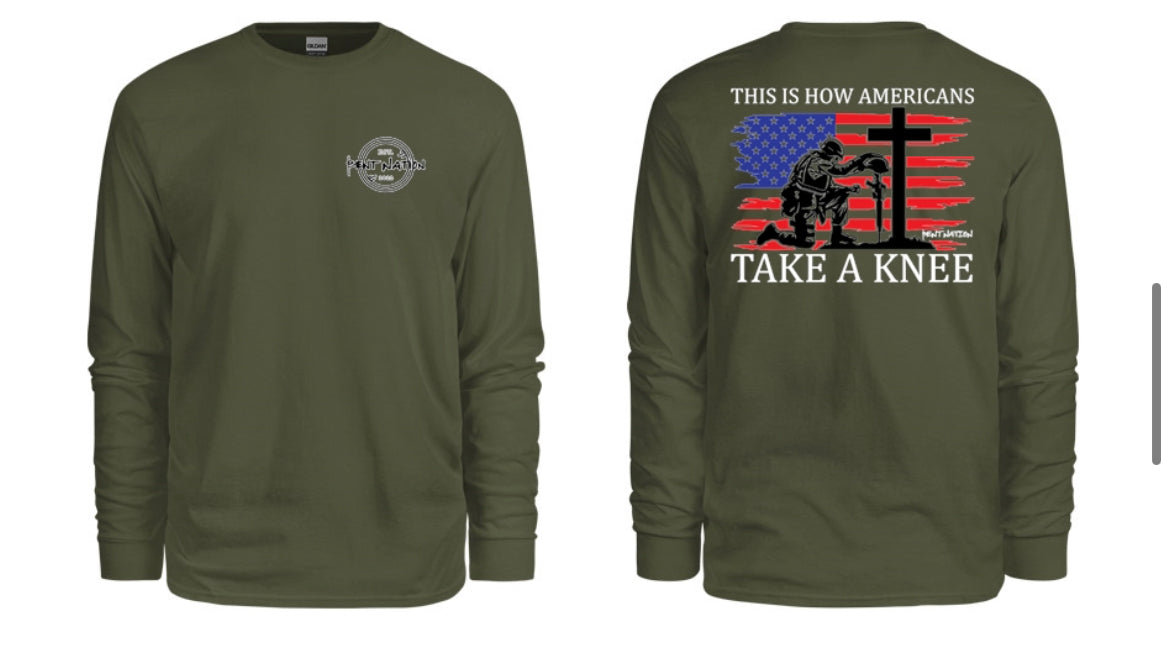 This Is How American's Take A Knee Men's Long Sleeve