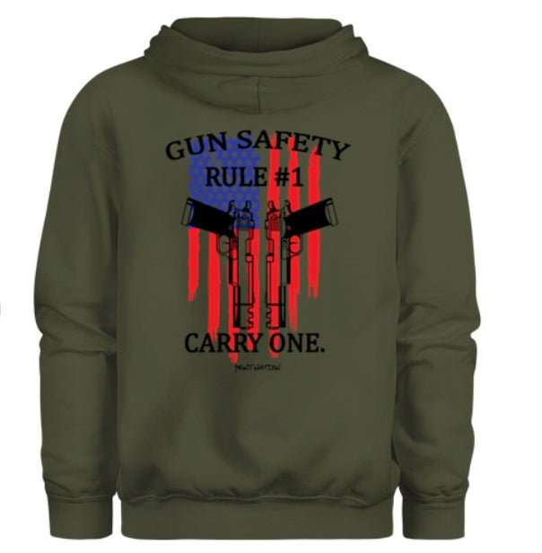 Gun Safety Rule #1 Carry One Men's Hoodie