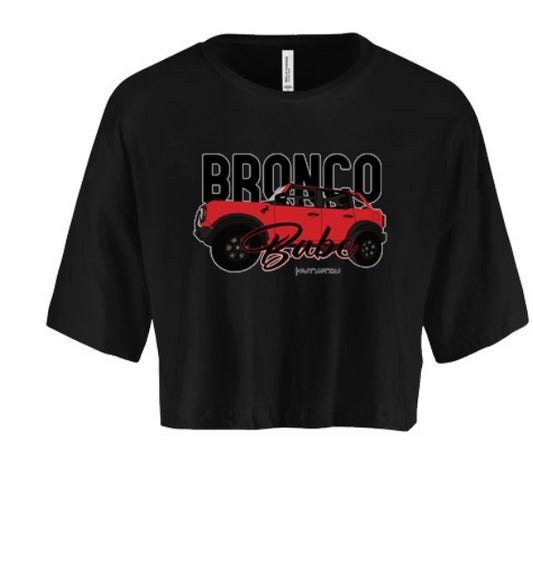 Bronco Babe Women's Crop Top - Red