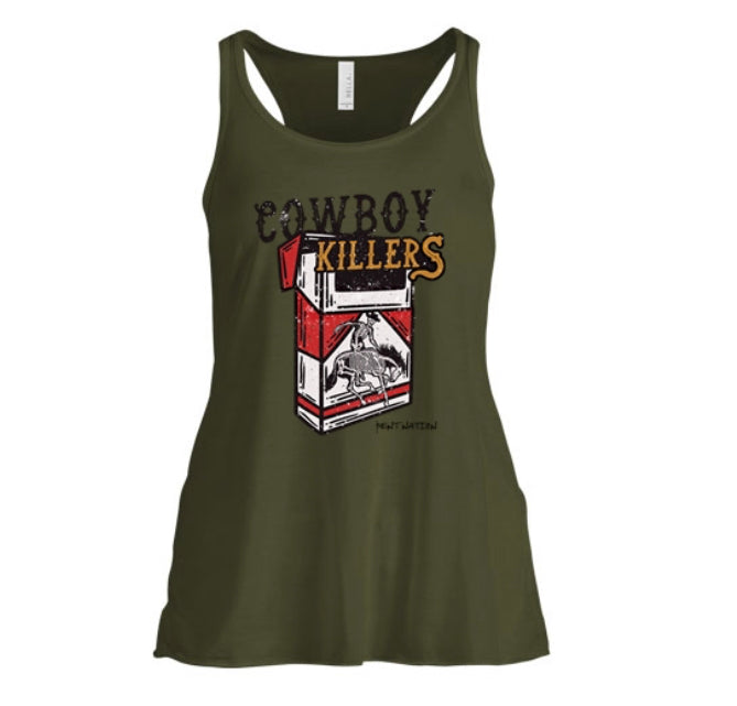 Cowboy Killers Women's Tank Top Red & White