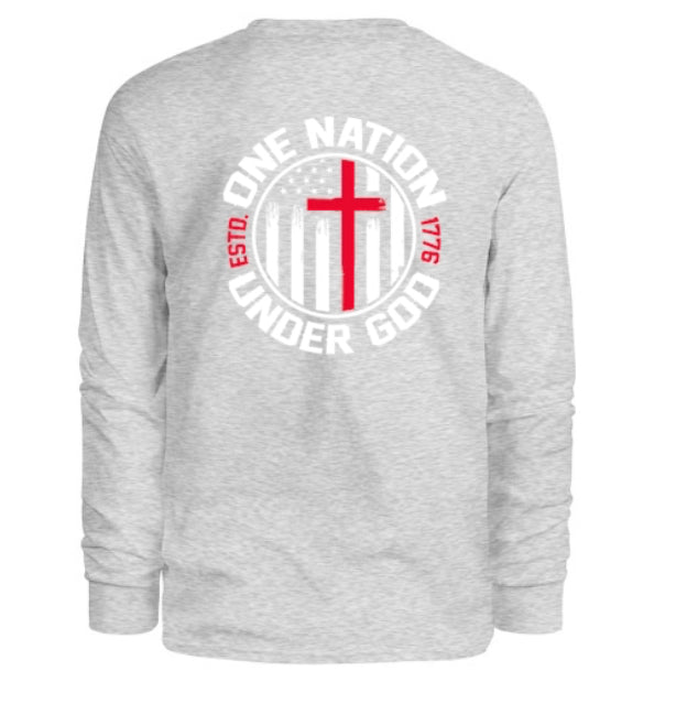 One Nation Under God Men's Long Sleeve Shirt