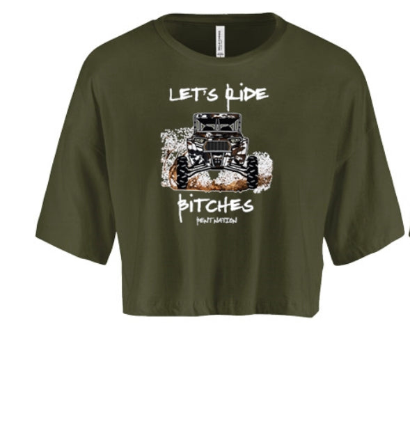 Let's Ride Bitches Women's Crop Top