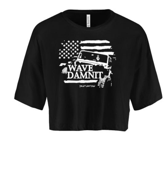 Wave Damn It Women's Crop Top