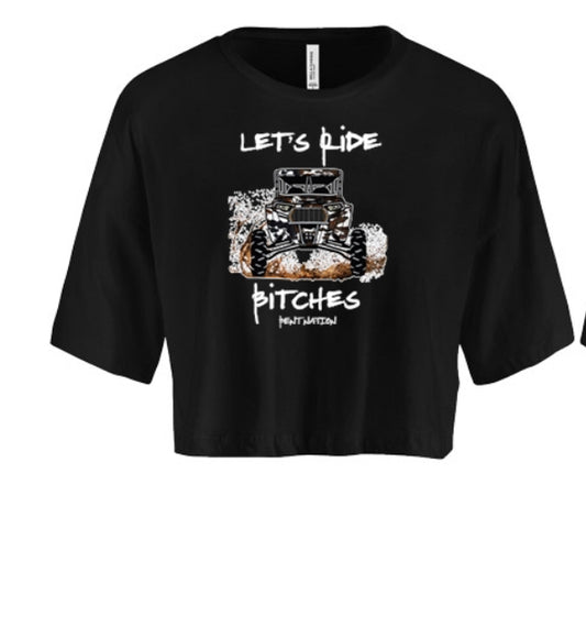 Let's Ride Bitches Women's Crop Top