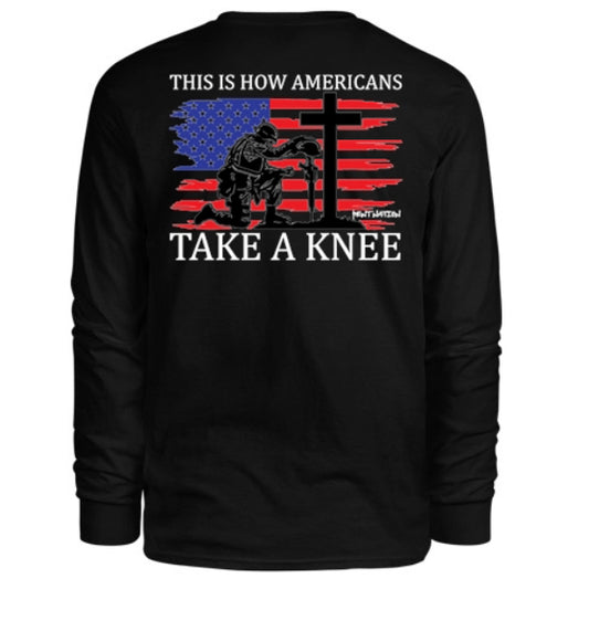 This Is How American's Take A Knee Men's Long Sleeve