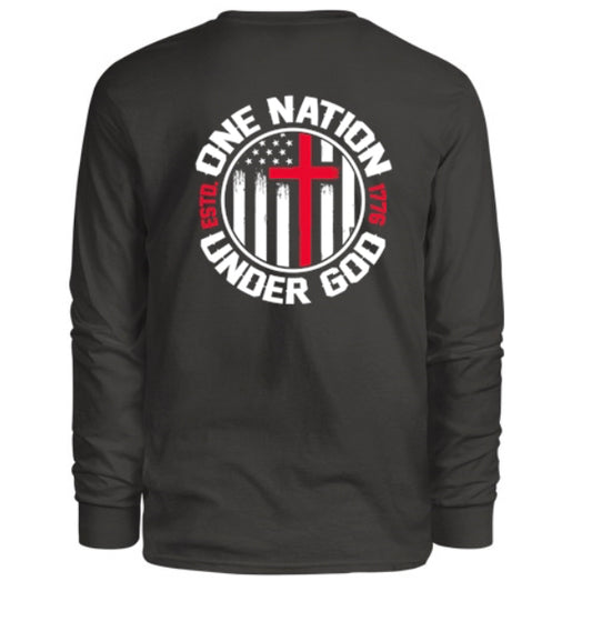 One Nation Under God Men's Long Sleeve Shirt