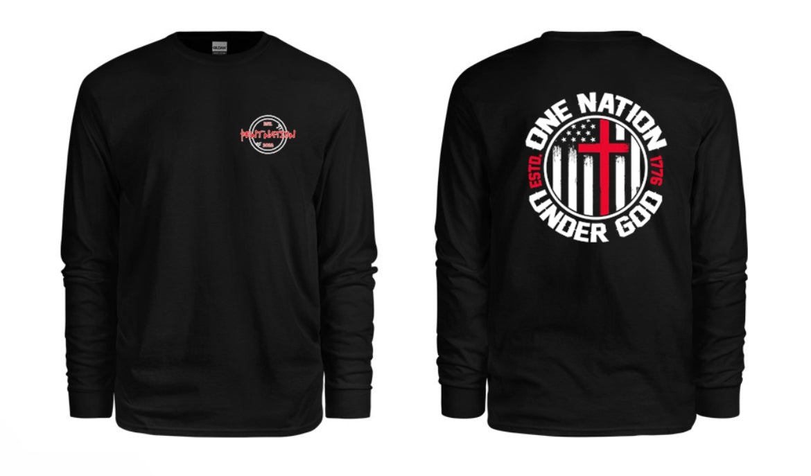 One Nation Under God Men's Long Sleeve Shirt