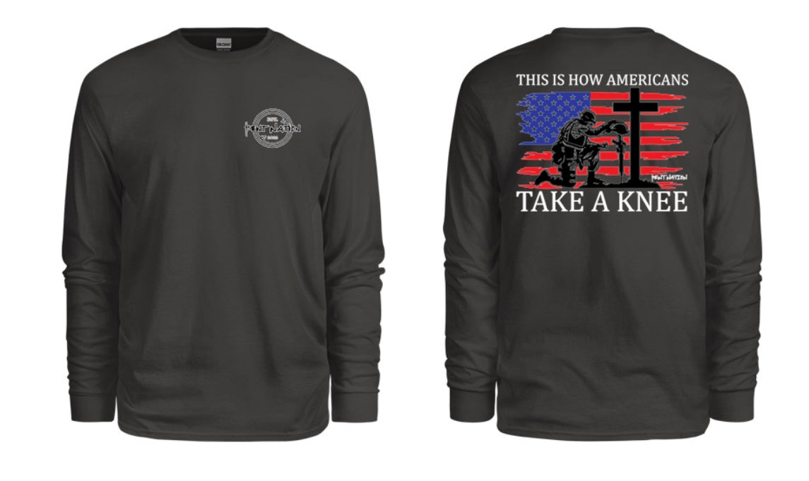 This Is How American's Take A Knee Men's Long Sleeve