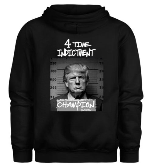 4 Time Indictment Champion - Trump Men's Hoodie