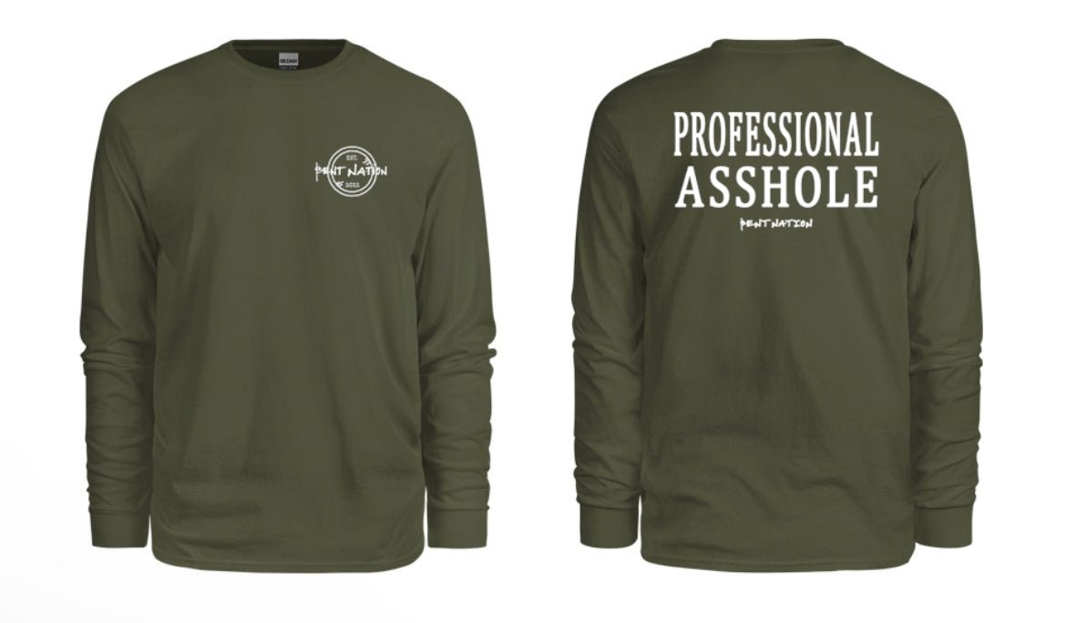 Professional Asshole Men's Long Sleeve Shirt