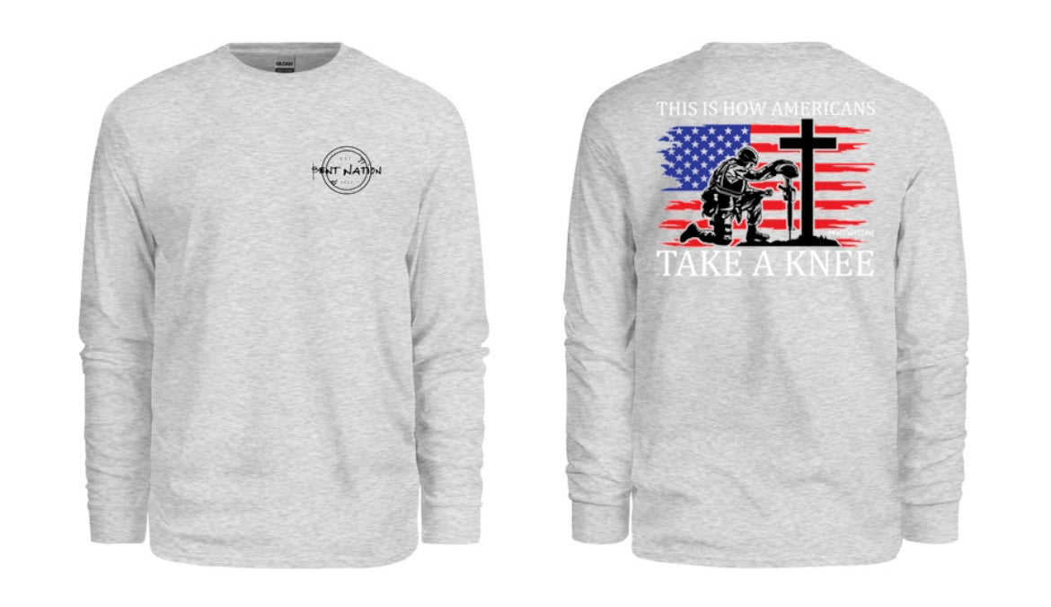 This Is How American's Take A Knee Men's Long Sleeve