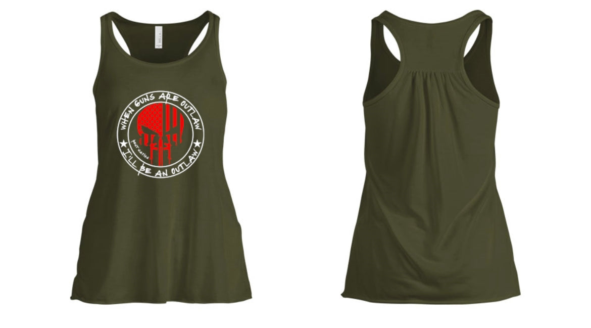 When Guns Are Outlaw Women's Tank Top