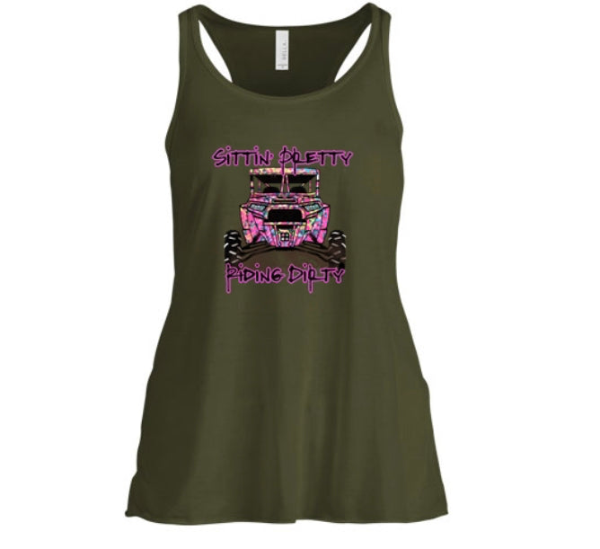 Sittn' Pretty Riding Dirty Women's Tank Top