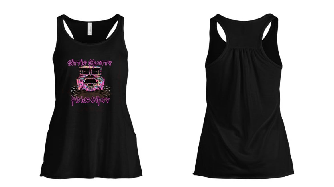 Sittn' Pretty Riding Dirty Women's Tank Top