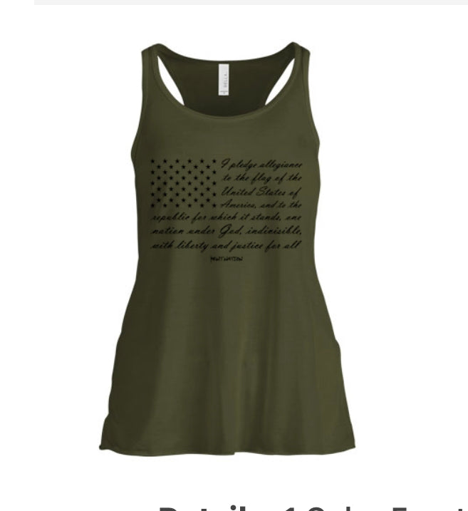 Pledge Of Allegiance Women's Tank