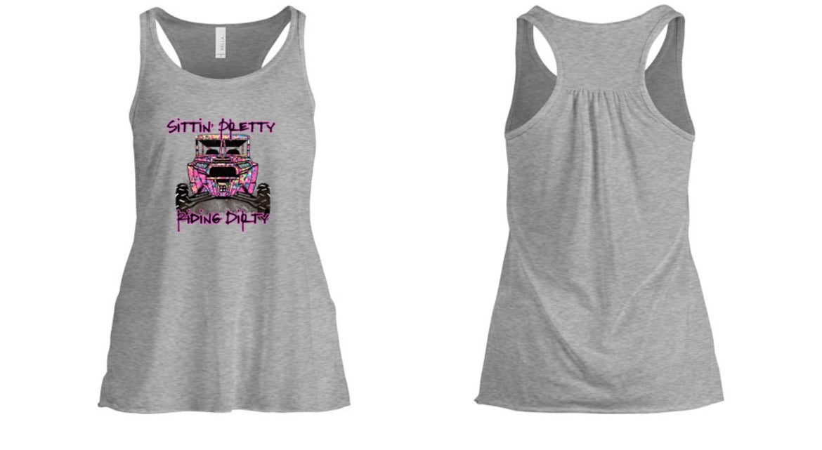 Sittn' Pretty Riding Dirty Women's Tank Top