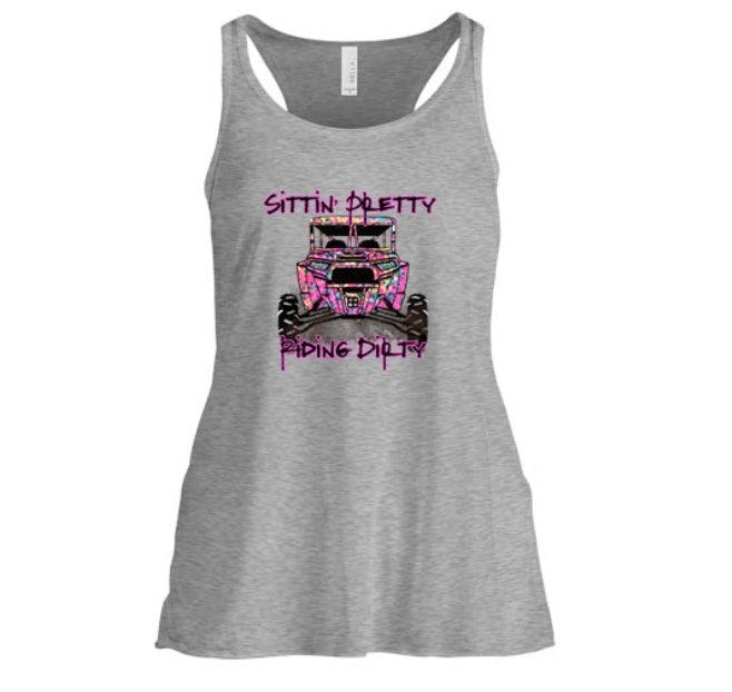 Sittn' Pretty Riding Dirty Women's Tank Top