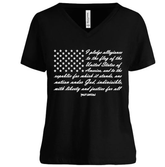 Pledge Of Allegiance Women's V-Neck