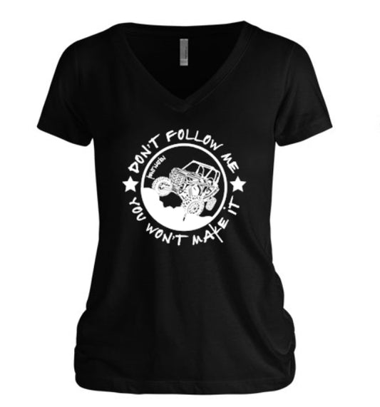 Don't Follow Me RZR Women's V-Neck