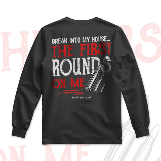First Rounds On Me Men's Premium Long Sleeve