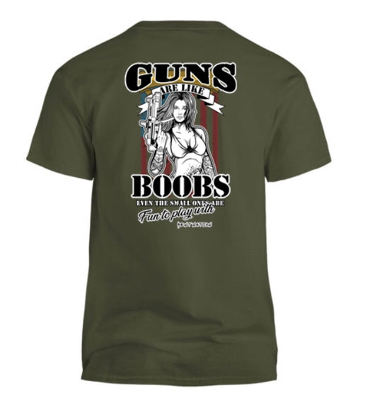 Guns Are Like Boobs Men's T-Shirt