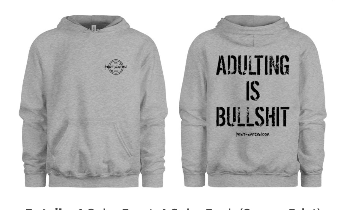 Adulting Is Bullshit Men's Hoodie